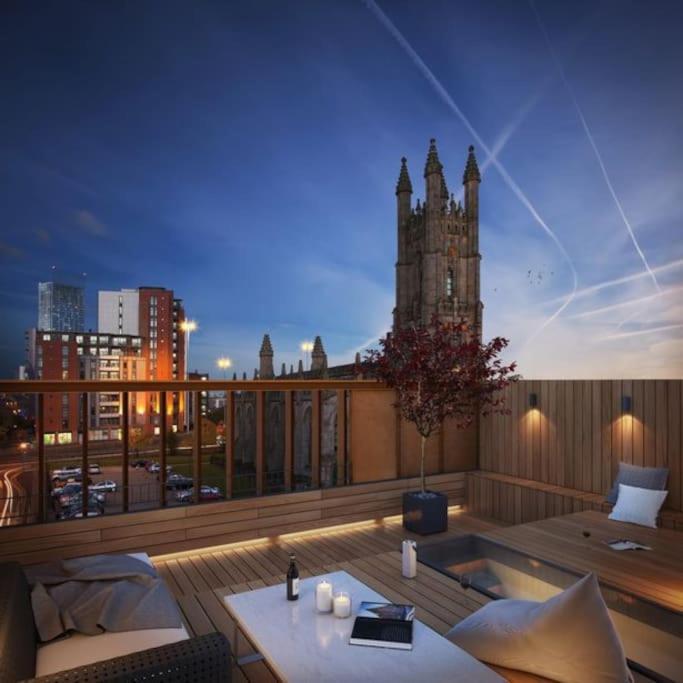 Luxury New Built Split-Level Flat With Rooftop Gardens Access Manchester Exterior foto