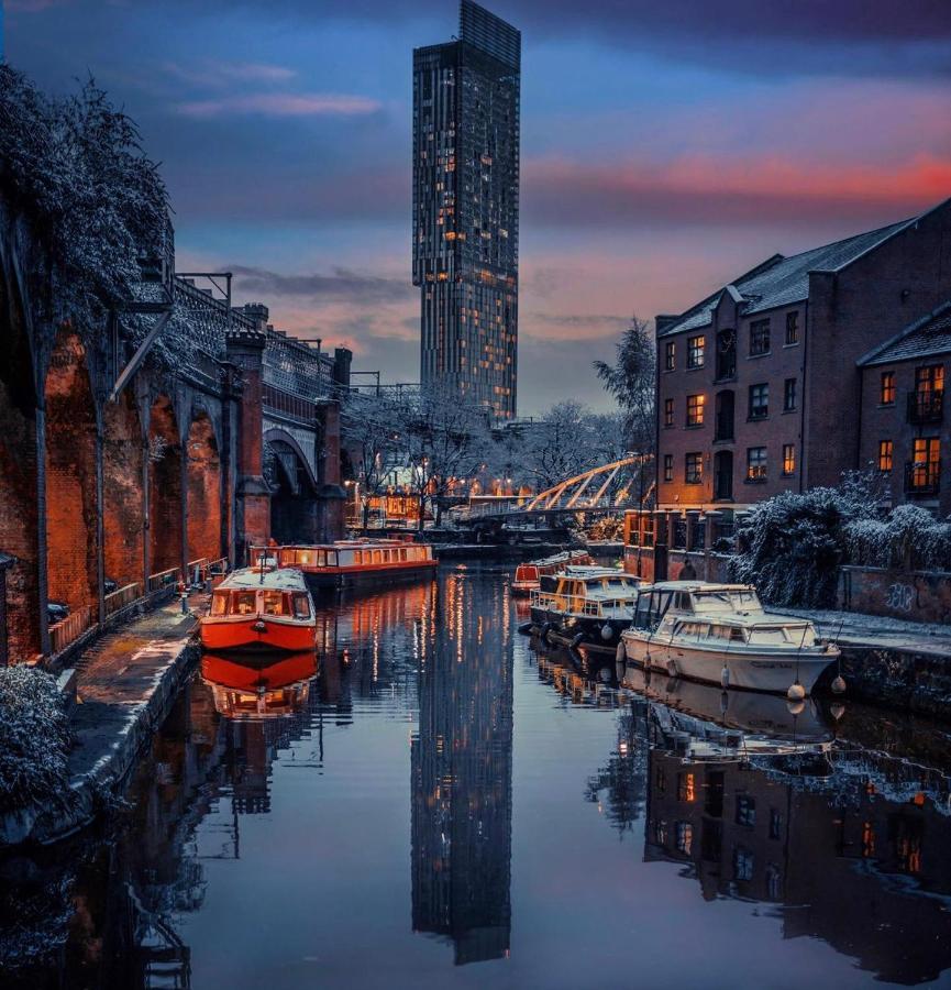 Luxury New Built Split-Level Flat With Rooftop Gardens Access Manchester Exterior foto